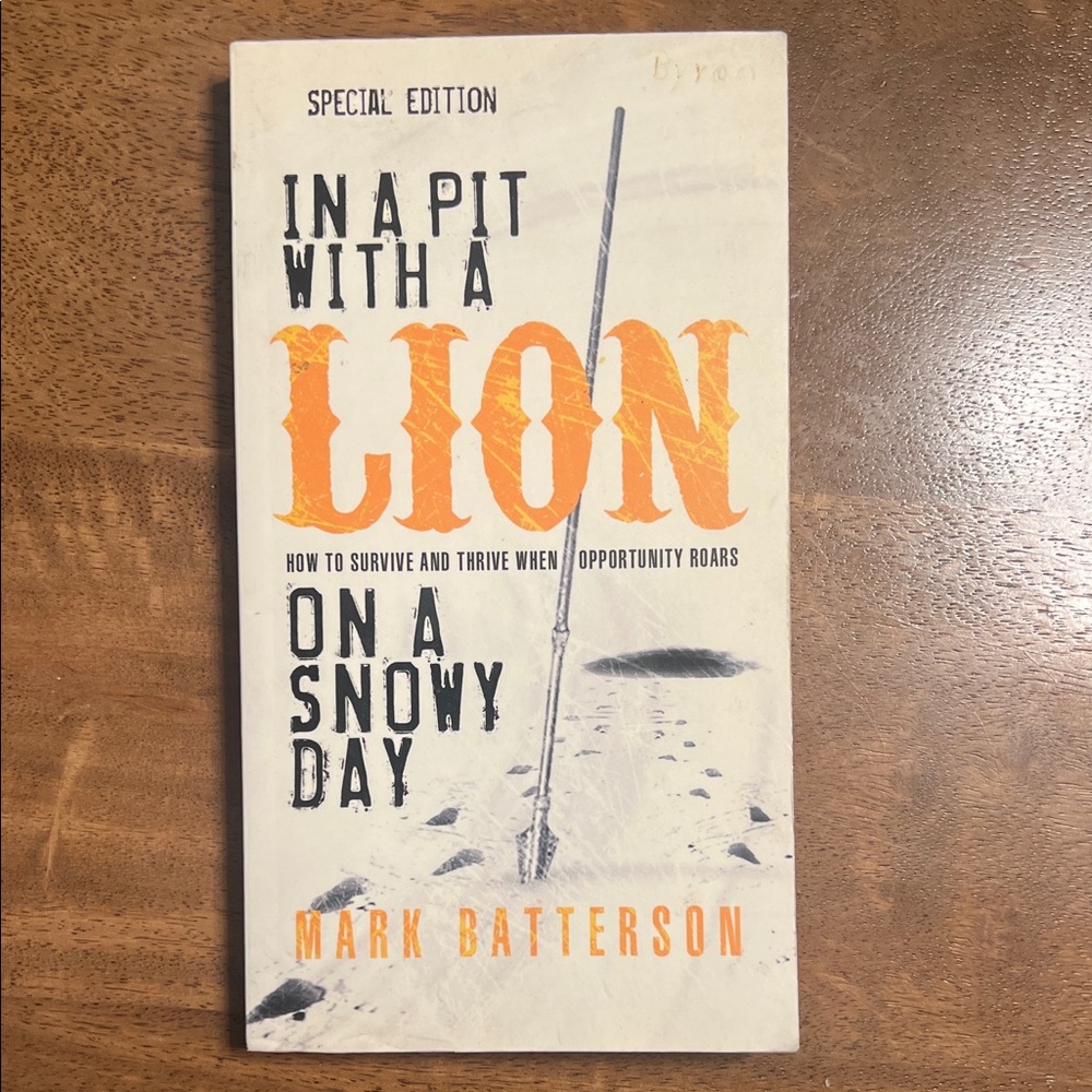 Special Edition Book: In a Pit with a Lion on a Snowy Day
